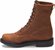 Side view of Justin Original Work Boots Mens Cargo Brown
